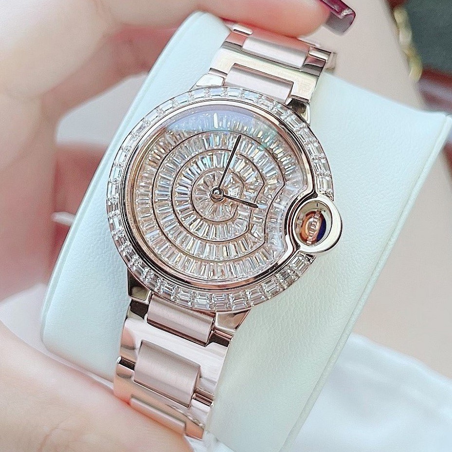 Đồng Hồ Nữ XCer Đính Đá Rose Gold 36mm Authentic