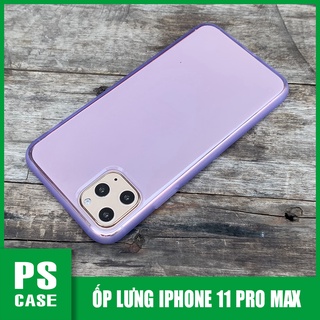 Ốp lưng dẻo chống sốc cao cấp dành cho iPhone 11 Pro Max - Màu tím mờ - PS Case Phân Phối