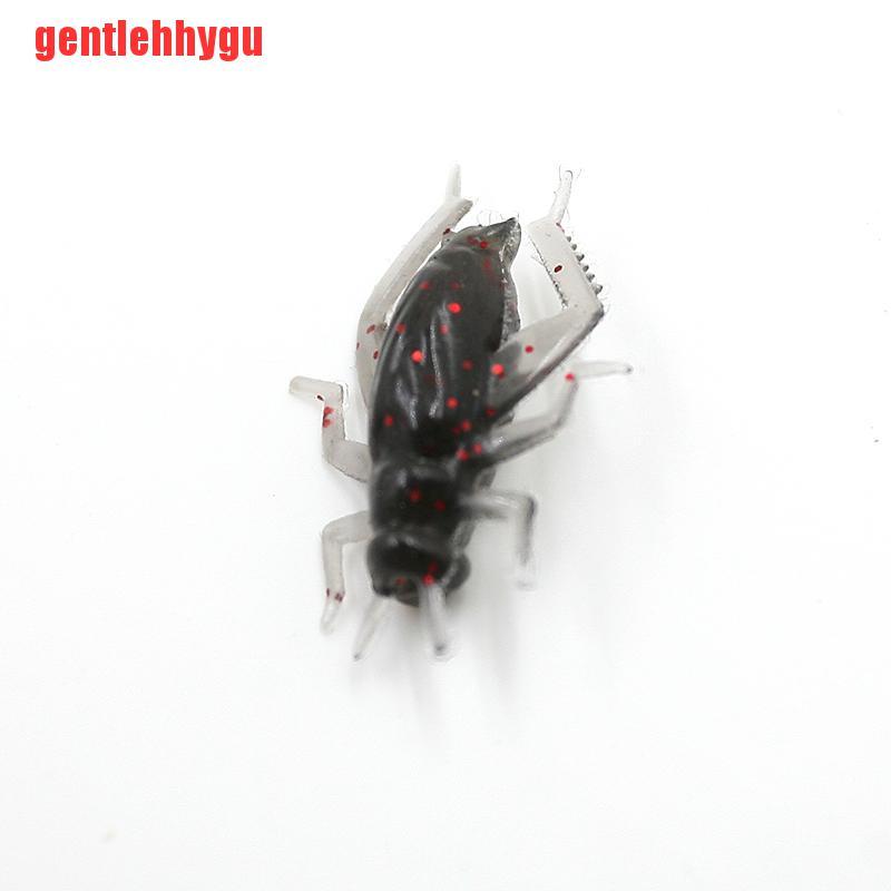 [gentlehhygu]10pcs/Bag Cricket Fishing Lures Black Soft Insect Artificial Bait