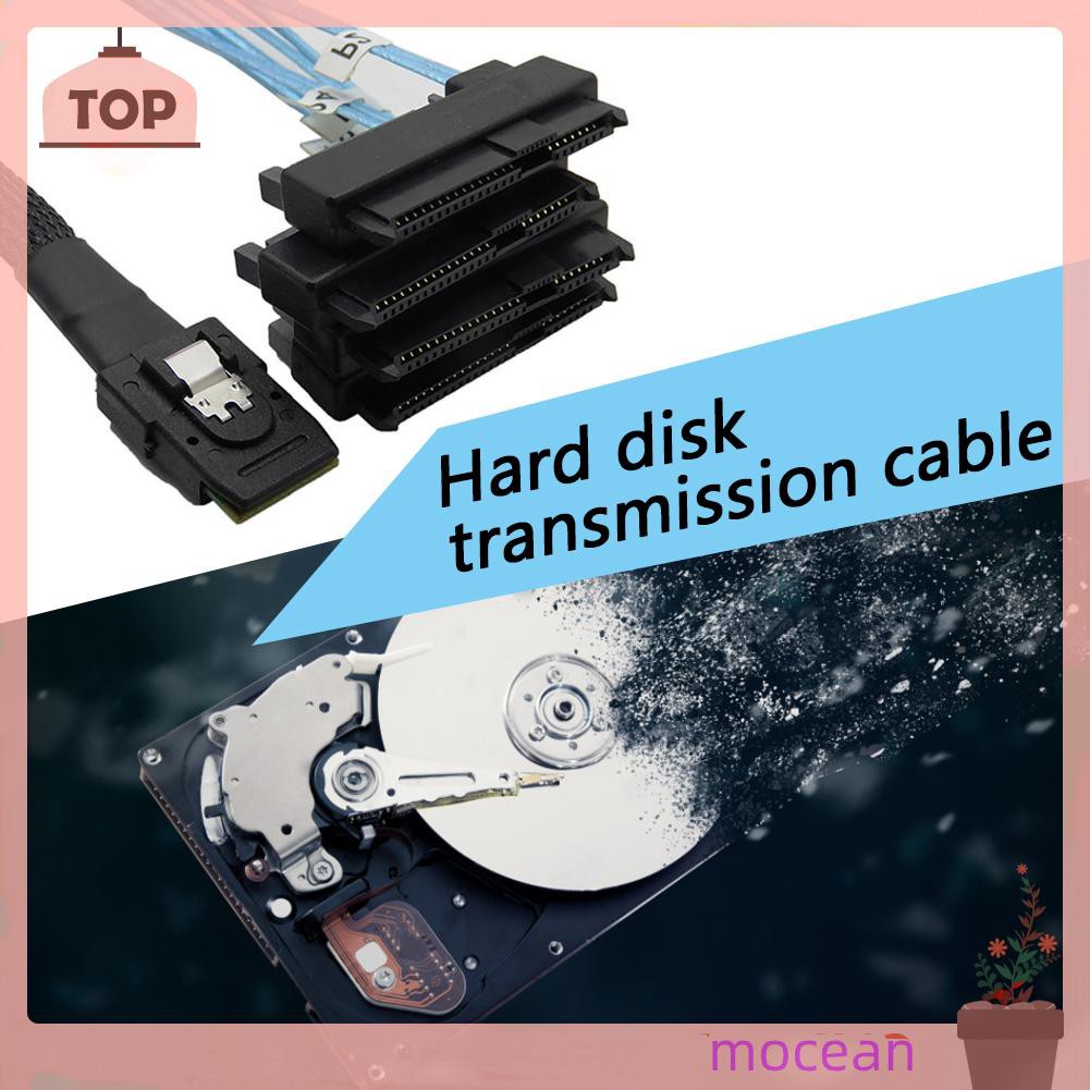 Mocean Dây Cáp Nguồn Mini Sas 36 Pin Sff-8087 Sang 4 Sas 29 Pin Sff-8482 Với 15p Sata