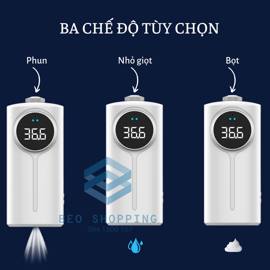 MÁY TÍCH HỢP 2 TRONG 1 ĐO NHIỆT ĐỘ VÀ PHUN CẢM ỨNG RỬA TAY KHỬ TRÙNG TỰ ĐỘNG K9Pro tự động cảm ứng