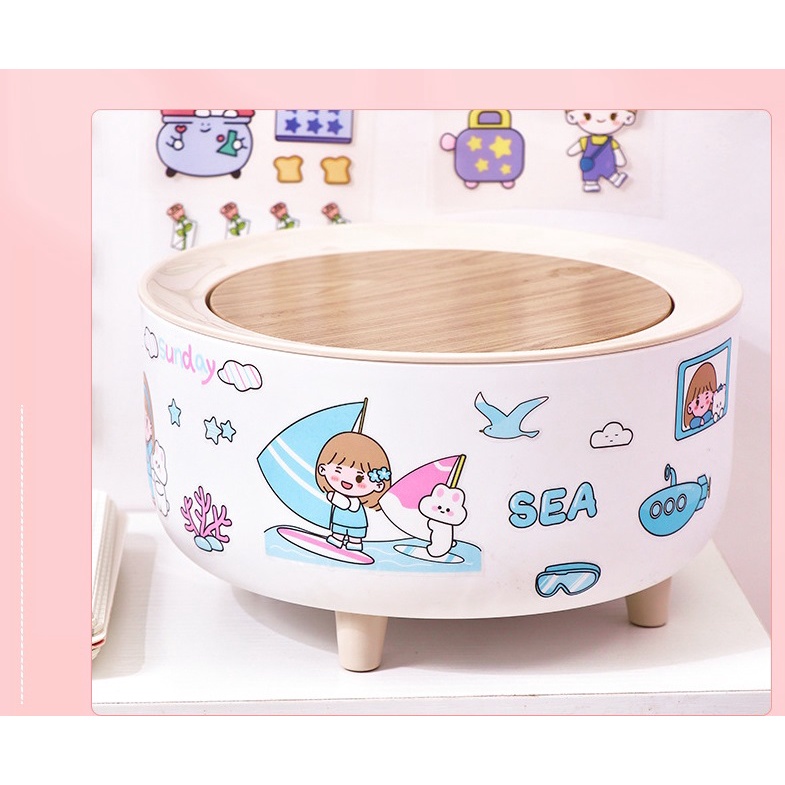 Set 10 tấm sticker cute chiết ngẫu nhiên từ hộp 100 sticker - Momo Chan