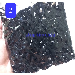 (Đen 02 Size To) Thun chun cột tóc cho bé gái người lớn