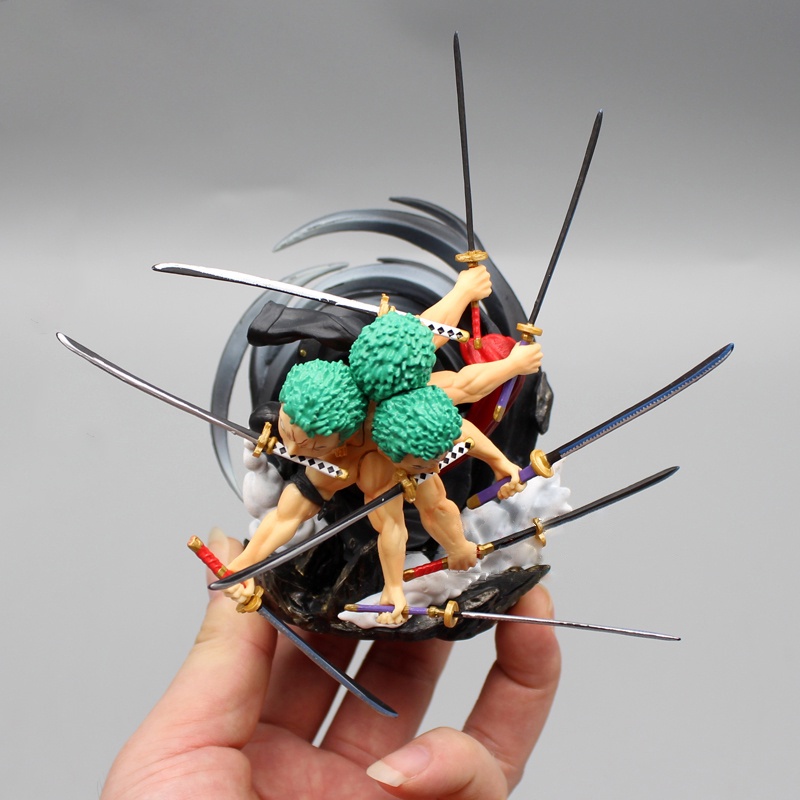 Mô hình chibi zoro 3 đầu 6 tay hàng đẹp siêu nét