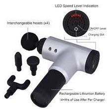 Máy Massage Toàn Thân Cầm Tay - Súng Massage 4 Đầu 6 Chế Độ