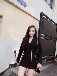 Áo dạ kéo khoá