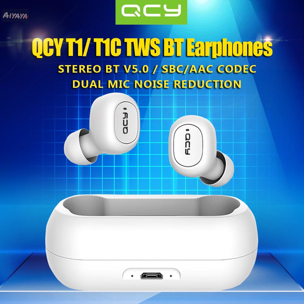 Bộ Tai Nghe Không Dây Mini 3d Qcy T1 T1C Youth V5.0 Chất Lượng Cao