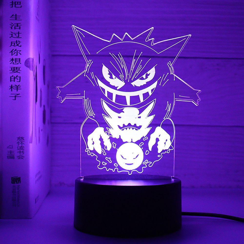 1 Đèn Ngủ LED 7 Màu Hình Búp Bê Sonic Thanh Lịch Thay Đổi 7 Màu Trang Trí Nhà Cửa / Văn Phòng