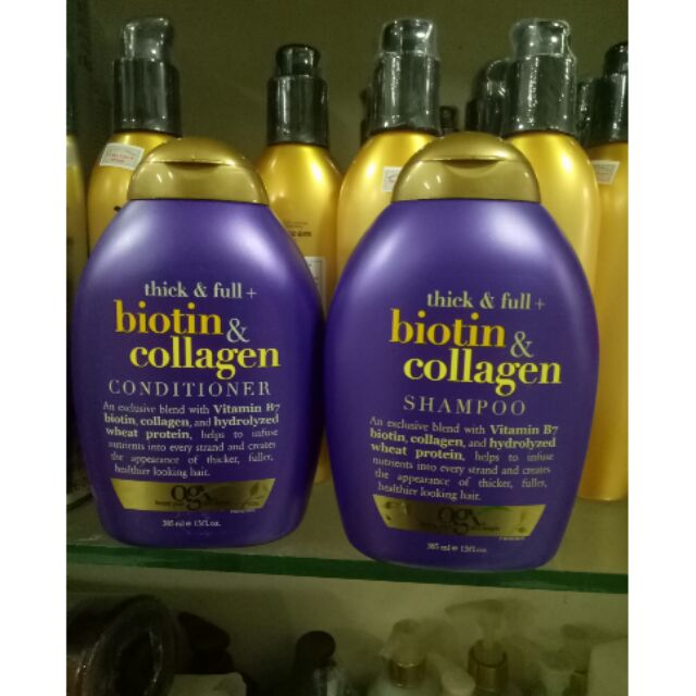 Combo cặp dầu gội xả Biotin Collagen 385ml