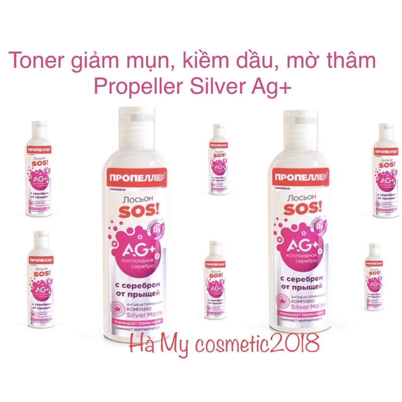 Thanh Lý Toner nước hoa hồng propeller silver Ag+ phục hồi da