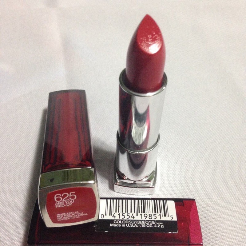 Son đỏ Maybelline Color Sensational Lip Color 625 Are You Red.Hàng xách tay Úc