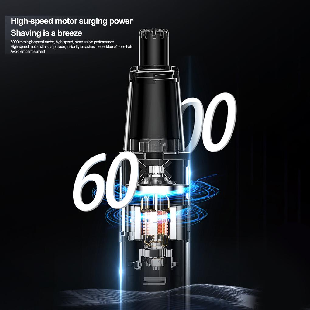 Máy Tỉa Lông Mũi Cạo Râu Tự Động Chống Thấm Nước IPX5 Đa Năng Chuyên Dụng Cho Salon
