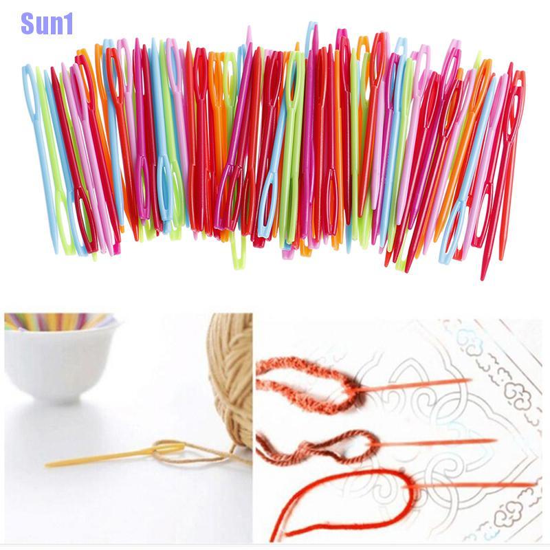 Bộ 20/ 100 kim đan len bằng nhựa chất lượng cao