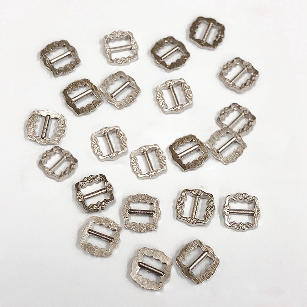 BSUNS 20/40pcs High quality 6*6MM Girls Toys 4 colors Mini Ultra-small Tri-glide Buckle