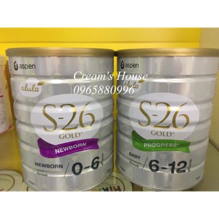 Sữa S26 mẫu mới Úc số 1/2/3/4 900g