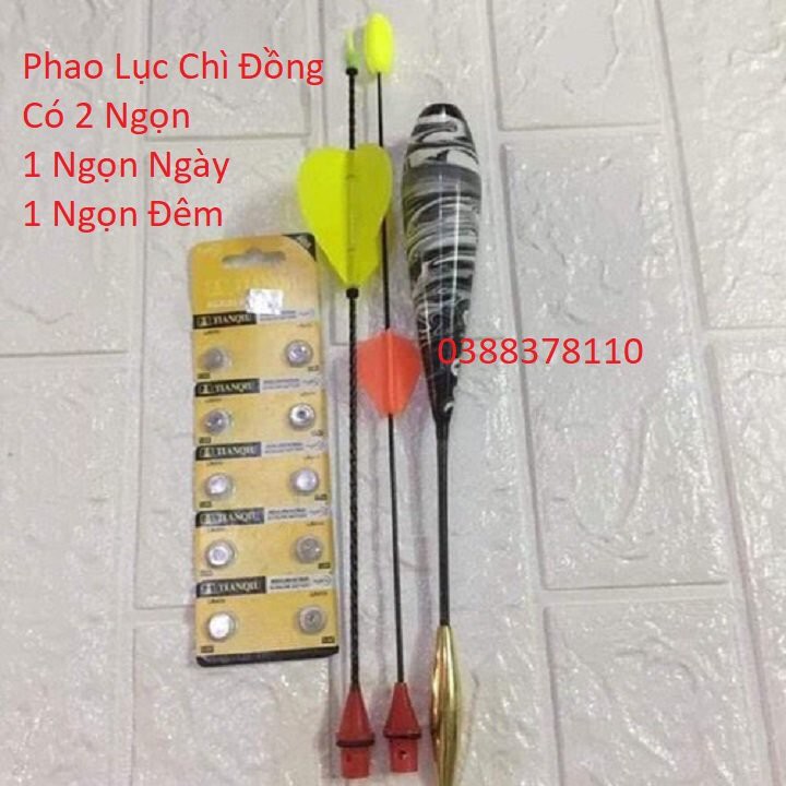 Phao Câu Lục Chì Đồng Có 2 Ngọn Bầu 22 24 26 28 30 32