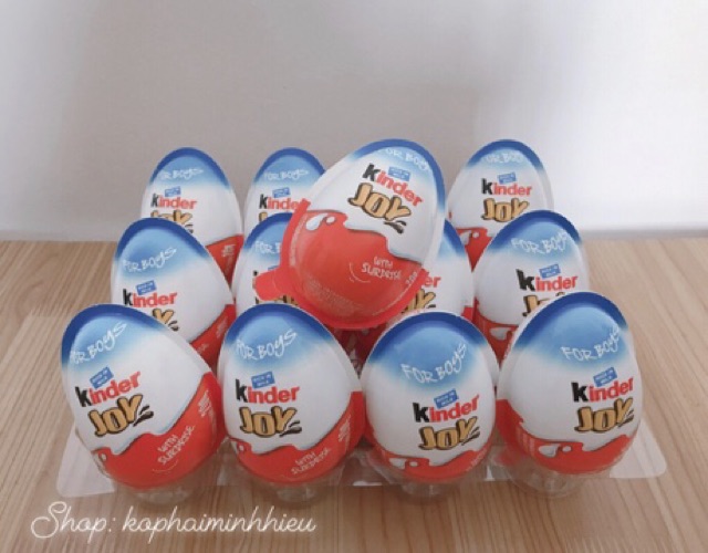 Trứng chocolate-đồ chơi Kinder Joy Ấn Độ, combo 12 quả