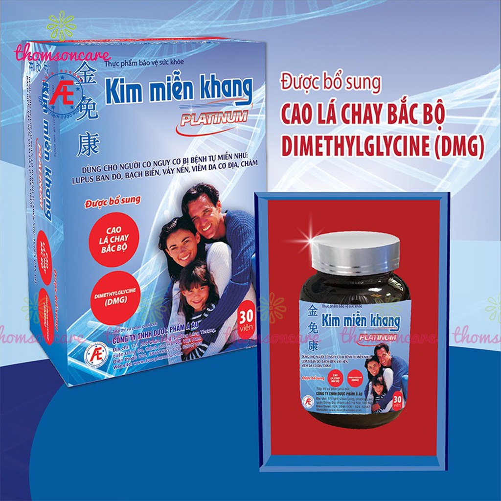 Kim miễn khang Platinum Mẫu mới Hàm lượng cao, hỗ trợ giảm vảy nến từ thảo dược