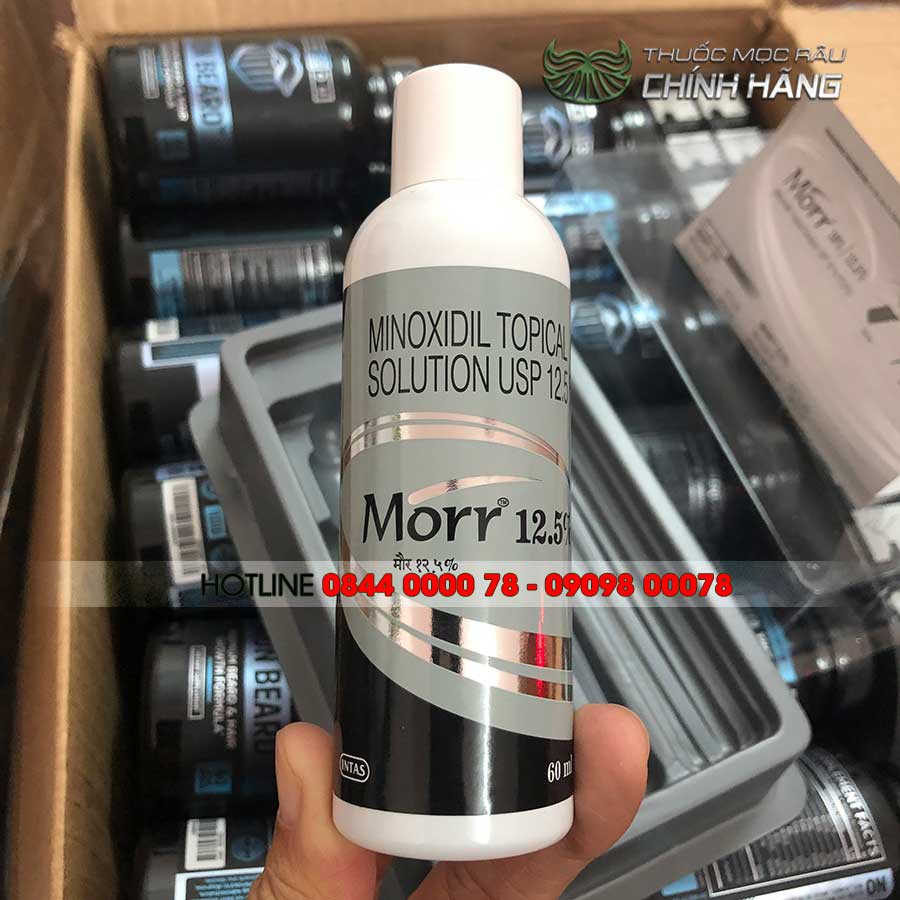Dung dịch mọc râu Morr 12,5% Minoxidil 12,5% Intas