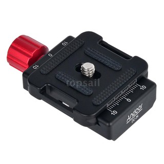Andoer DC-34 Quick Release Plate Clamp Adapter with One Quick Release Plate 1/4" Screw for Arca-Swiss AS Standard QR Tri