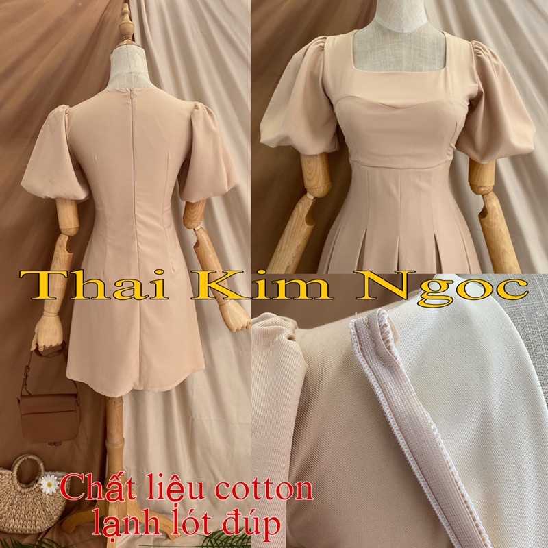 Đầm cổ vuông hai lớp thanh lịch JADA DRESS