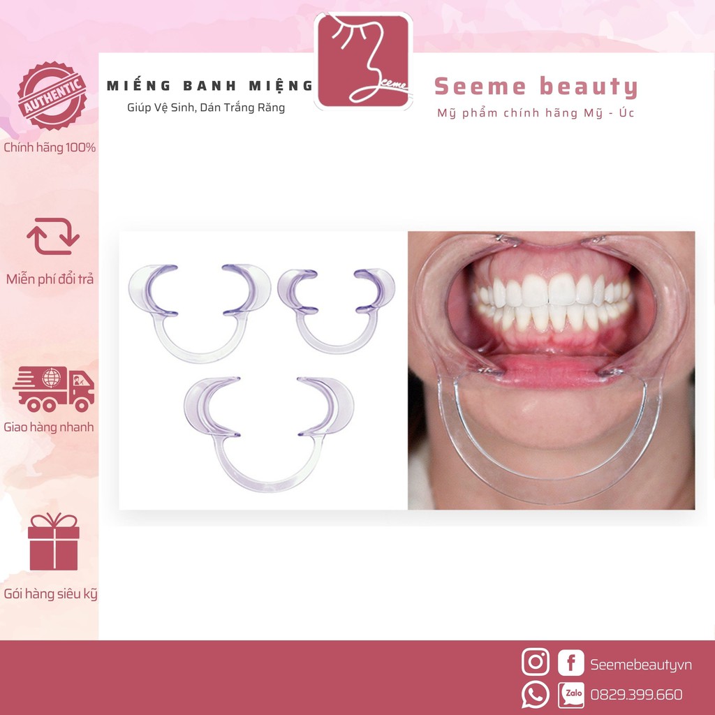 Cái Banh, Mở Rộng Miệng, Môi Hình Chữ C, Giữ miệng mở để Dán Răng [SeeMe beauty]-BF-007