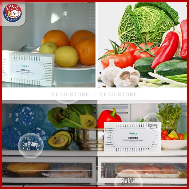 Khử mùi tủ lạnh, chống hôi khử khuẩn than hoạt tính thiên nhiên an toàn sức khỏe -Eecu Store