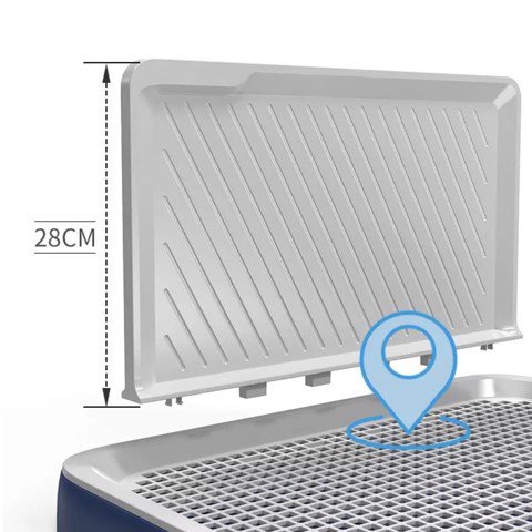 Khay vệ sinh cho chó có tường