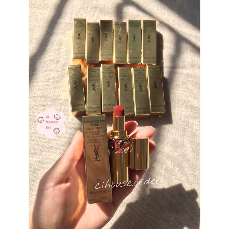 [CÓ SẴN - ĐỦ BILL - AUTHENTIC] Son Ysl Shine 76 vợt sale bill duty - ảnh shop tự chụp