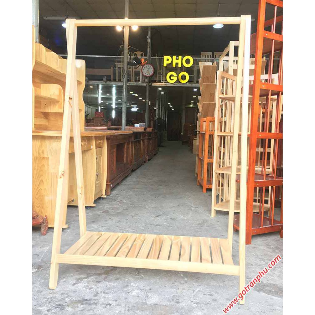 Kệ treo quần áo chữ a 1 tầng, xào treo quần áo gỗ, giá 1 tầng thanh lý rẻ nhất xưởng - Gỗ MDF phun bóng chống mối mọt