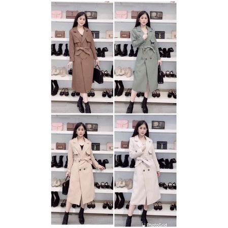 Áo dạ mango dáng dài