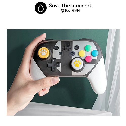 Bộ bọc nút và Analog nhiều màu (Akitomo) cho Switch Pro Controller