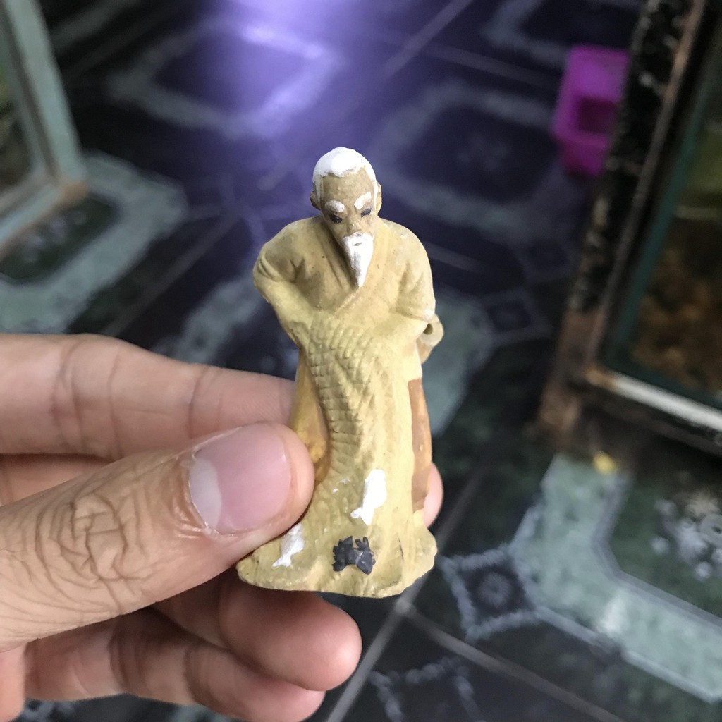 ÔNG LÃO BẮT CÁ TRANG TRÍ HỒ CÁ NON BỘ CAO 6CM