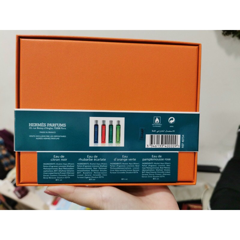 Set bộ Nước Hoa Hermes mini 4 chai - 15ml/chai | Thế Giới Skin Care