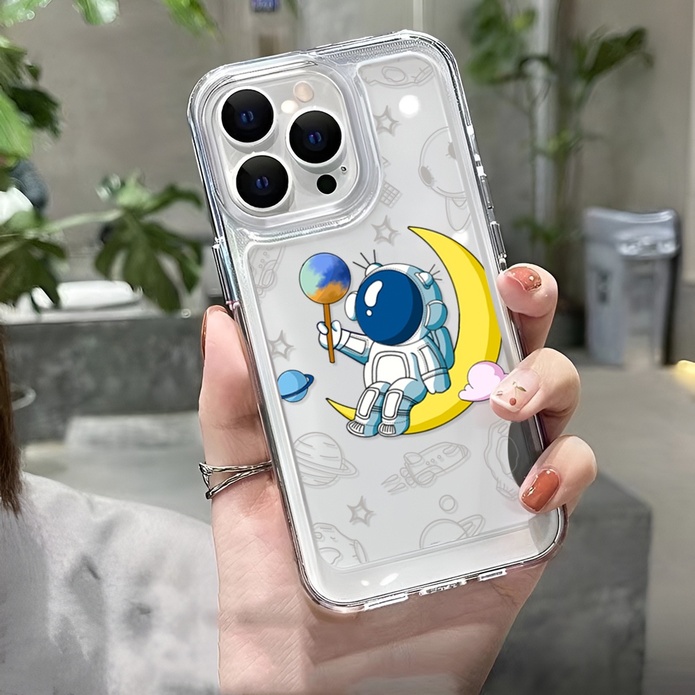 Ốp Lưng DẻO HọA TiếT Phi HàNh Gia Cho iphone 14 Plus 11 13promax 12 7Plus X XS Max