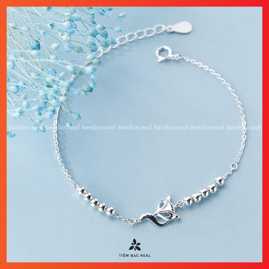 Lắc tay hồ ly dây bi bạc ta cao cấp, lắc tay hồ ly cầu may mắn tình duyên | BigBuy360 - bigbuy360.vn