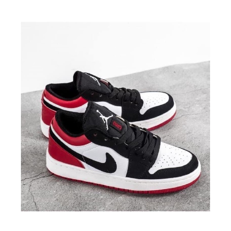 Giày thể thao🔥𝐒𝐢ê𝐮 𝐑ẻ🔥 sneaker air Jd cổ cao, thấp đỏ đen full size