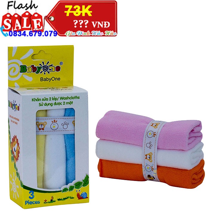 Khăn Sữa BabyOne SS0642/SS0650