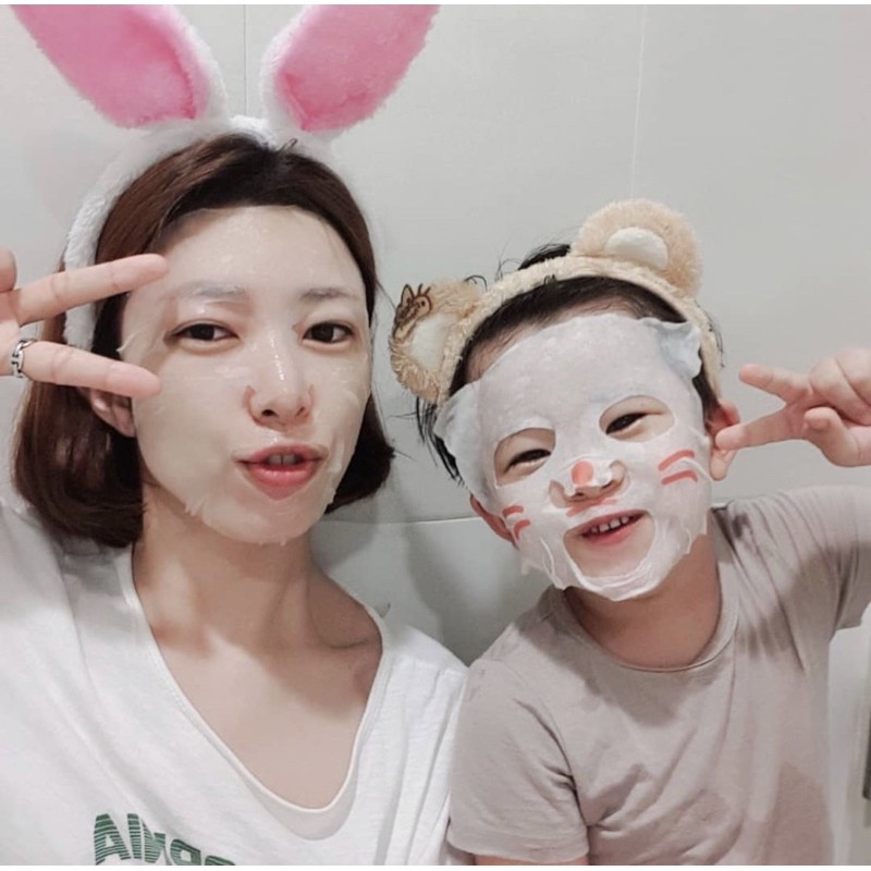 <tặng kem dưỡng> MẶT NẠ CẤP ẨM TRẺ EM ATOPALM WILD KITTY MASK PACK kid >2y