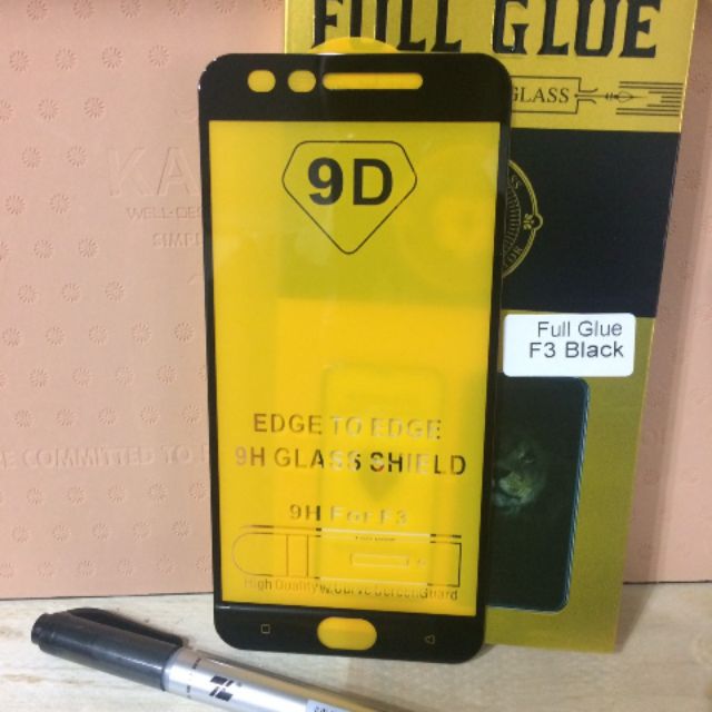 Kính cường lực Full màn cao cấp cho Oppo F3