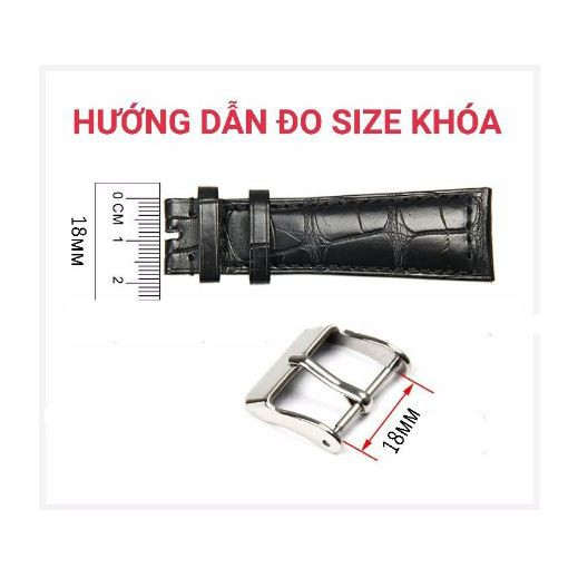 [SIỂU RẺ] Khóa dây đồng hồ màu vàng size 10,12,14,18,20mm cao cấp