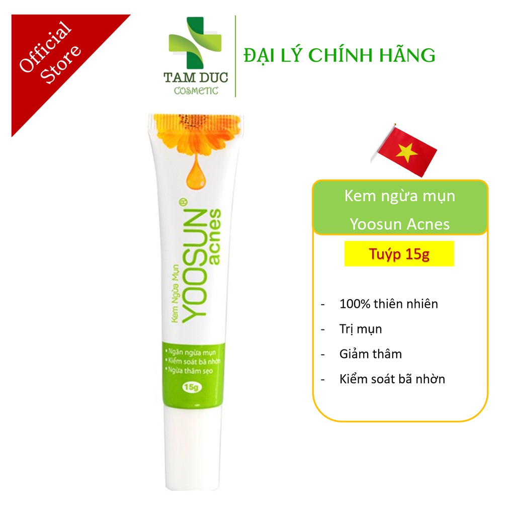 YOOSUN RAU MÁ - YOOSUN ACNES - YOOSUN NGHỆ  - Kem ngừa mụn, mát da, kiểm soát nhờn, hết thâm