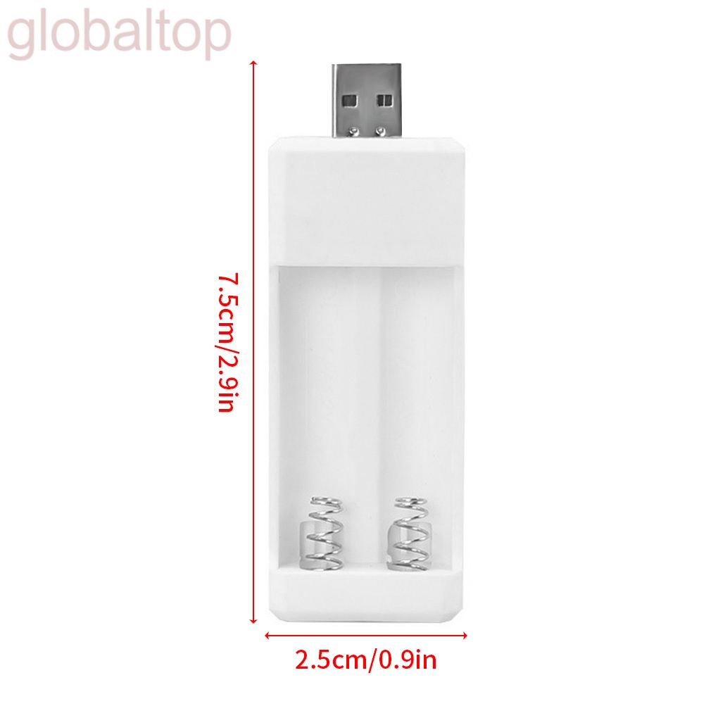 Bộ sạc pin AA AAA 2 ngăn làm bằng nhựa