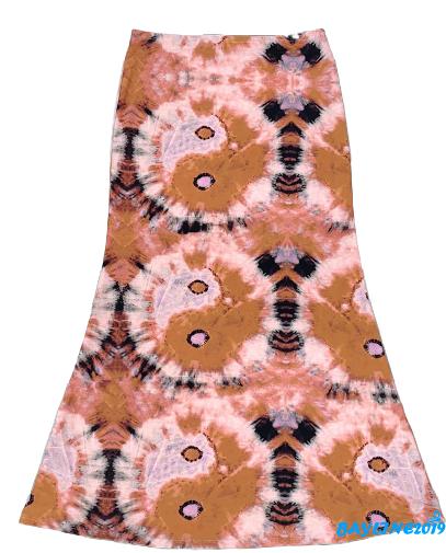 Chân Váy Chữ A Eo Cao In Họa Tiết Trái Tim Phong Cách Bohemian Dành Cho Nữ 2k