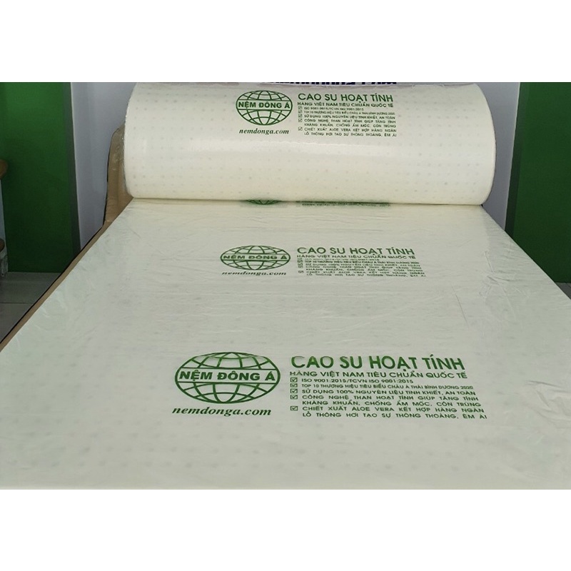 Nệm cao su hoạt tính Đông Á - hàng chính hãng , bảo hành 15năm .Tặng quà 7 món