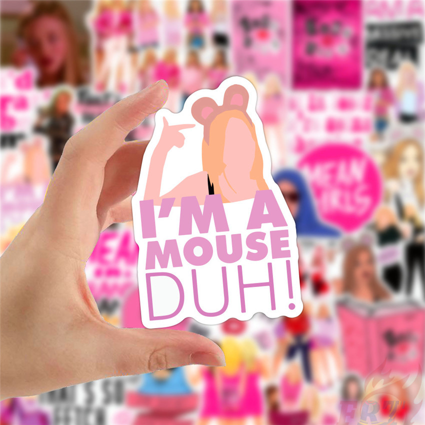 Bộ 50 miếng dán họa tiết Mean Girls Series 03 phong cách thời trang chống thấm nước