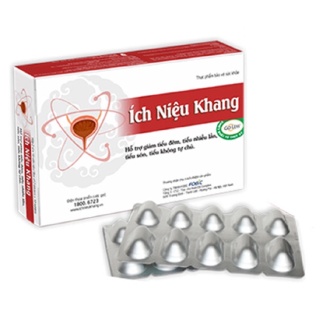 Ích Niệu Khang - Viên uống hỗ trợ giảm tiểu đêm, tiểu nhiều lần, tiểu són, tiểu không tự chủ