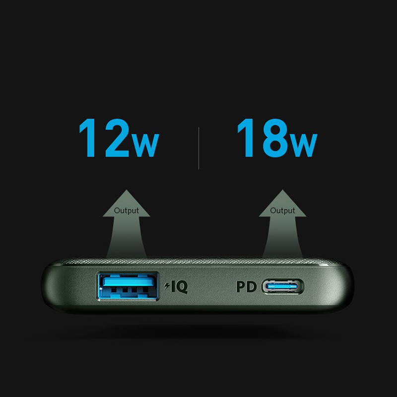 Sạc dự phòng Anker hỗ trợ sạc nhanh PD 18W dung lượng 10000mAh New No Box mã A1231