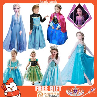 Đầm hóa trang dự tiệc chủ đề hoạt hình Frozen Anna Elsa Aladdin