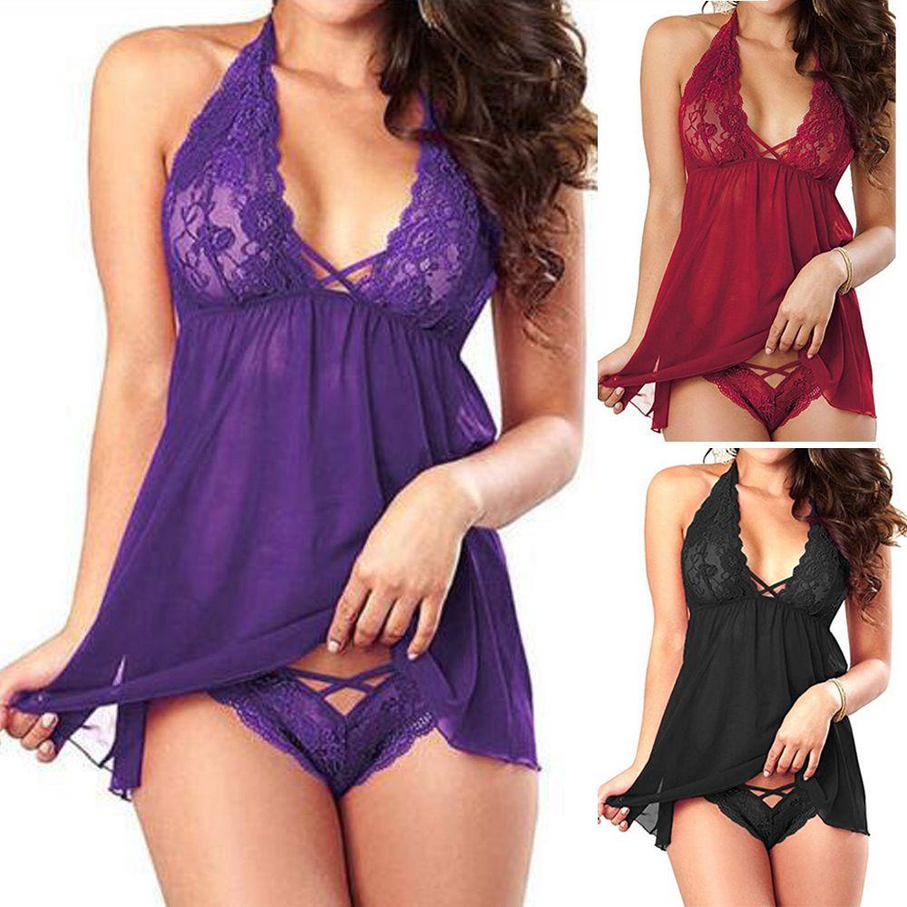 Đầm Ngủ Babydoll Xuyên Thấu Gợi Cảm